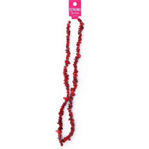 Precious Stone Chips Shell Strung Beads